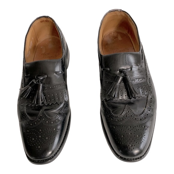 Allen Edmonds Arlington Black Leather Shoes Sz 9 1/2 - Picture 2 of 9